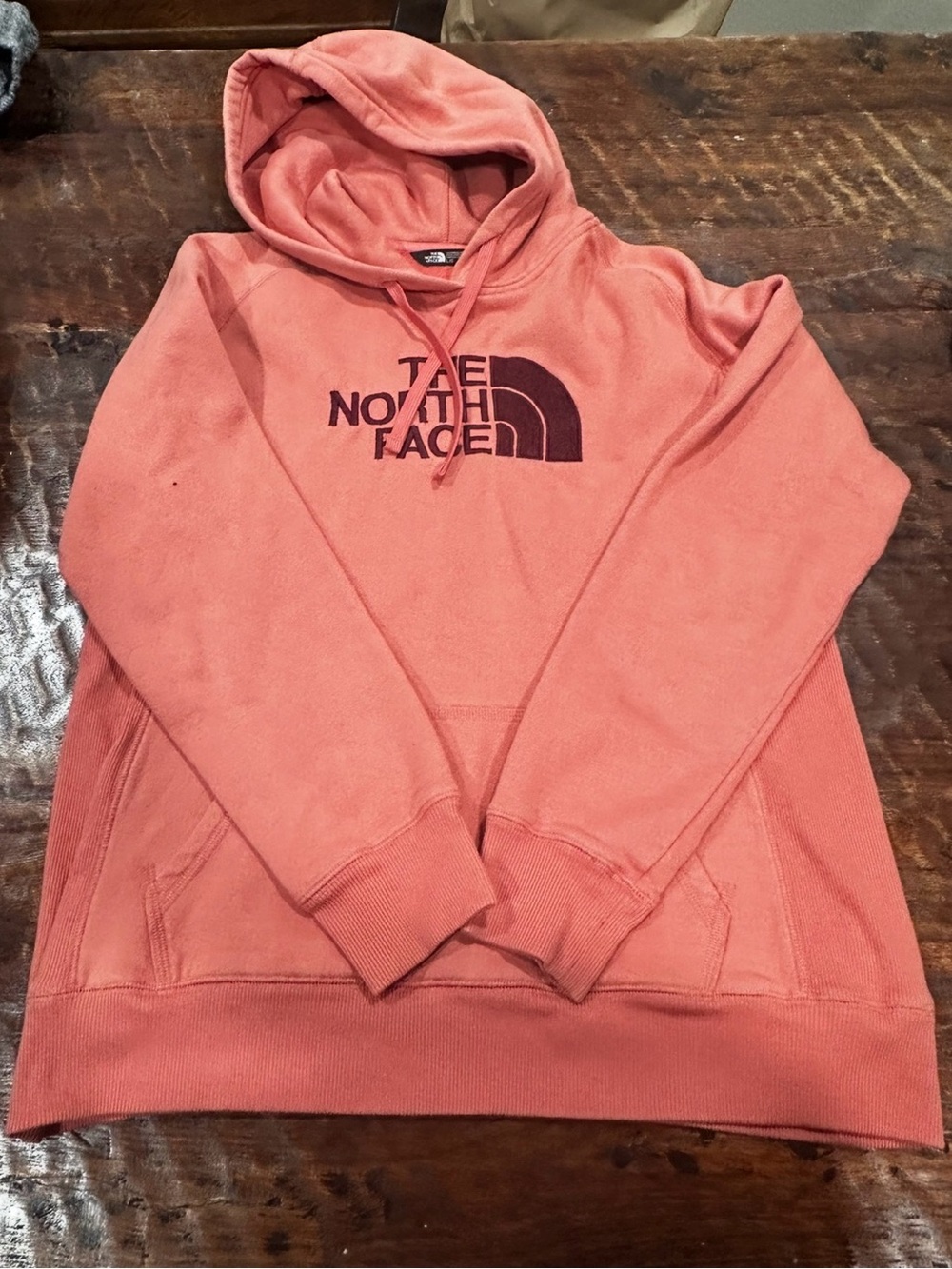 The North Face woman’s Coral Hooded Sweatshirt embroidered logo Size Large - Picture 2 of 8